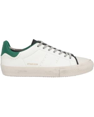 HIDNANDER Trainers Leather, Textile Fibres - White