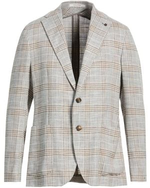 Tagliatore Light Blazer Virgin Wool, Silk, Cotton, Polyamide, Elastane - Grey