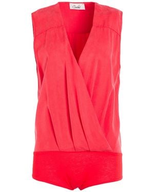 CROCHÈ Bodysuit Lyocell, Viscose, Elastane - Pink