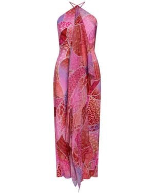 RIXO London Midi Dress - Pink