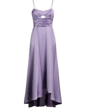 Pinko Lilac Midi Dress Polyester - Purple