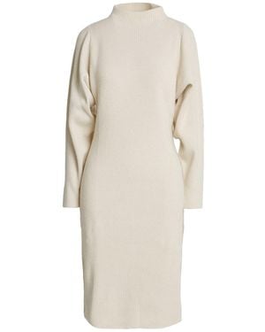 Agnona Midi Dress Cashmere - Natural