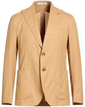 Tagliatore Camel Blazer Virgin Wool, Silk - Natural
