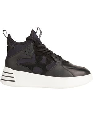 Hogan Trainers Leather, Textile Fibres - Black