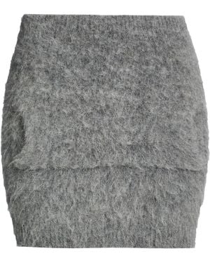Jucca Mini Skirt Alpaca Wool, Wool, Polyamide, Elastane - Gray