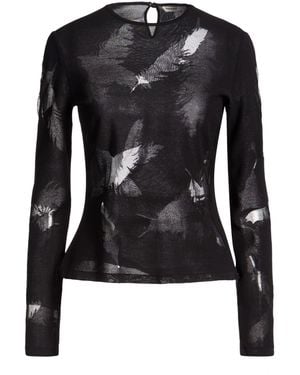 McQueen Top Cotton, Silk, Polyamide - Black