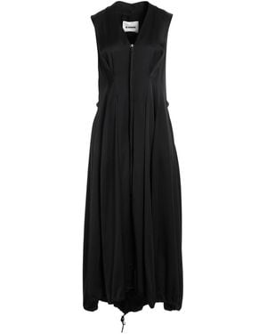 Jil Sander Midi Dress Viscose, Silk - Black