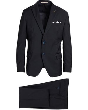 Paoloni Suit Virgin Wool - Blue