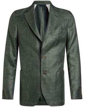 Tombolini Blazer Wool, Silk, Linen - Green