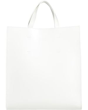 MSGM Handbag Calfskin - White