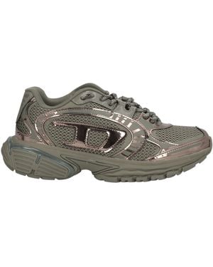 DIESEL Military Trainers Textile Fibres - Grey