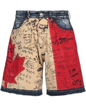 DSquared² Denim Shorts - Red
