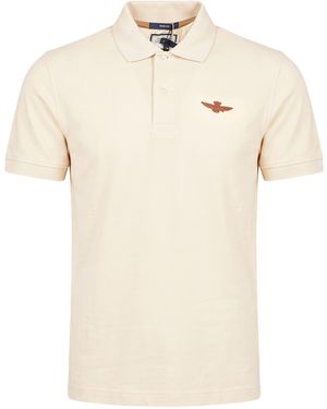 Aeronautica Militare Polo Shirt Cotton, Elastane - Natural