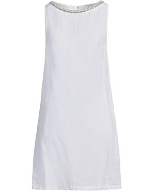 120% Lino Mini Dress - White