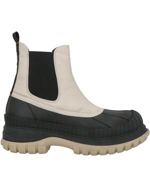 Ganni Ankle Boots Rubber, Textile Fibres - Black
