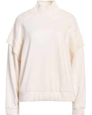 Akep Cream Sweatshirt Cotton, Polyester - White