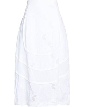 Motel Midi Skirt Cotton - White