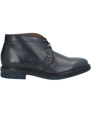 Brimarts Midnight Ankle Boots Soft Leather - Blue
