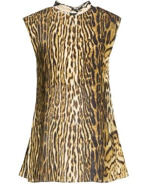 Roberto Cavalli Top Viscose - Metallic