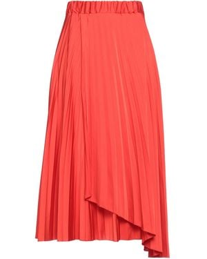 Soallure Midi Skirt - Red