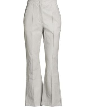 Beatrice B. Light Pants Polyurethane, Viscose, Metal - Gray