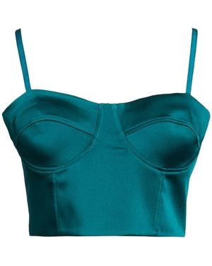 Rinascimento Deep Top Polyester, Elastane - Blue