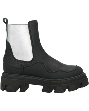 Steve Madden Ankle Boots Leather, Textile Fibers - Black