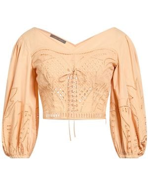Alberta Ferretti Top Cotton, Polyester - Natural