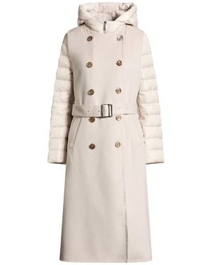 Moorer Light Overcoat & Trench Coat Polyamide - Natural