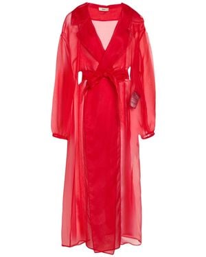Herno Overcoat & Trench Coat Silk - Red