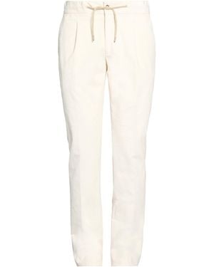 Luigi Borrelli Napoli Trousers Cotton, Elastane - White