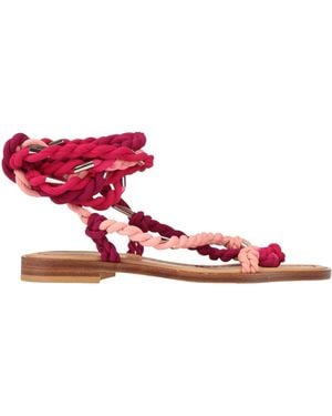 Dondup Thong Sandal Textile Fibers - Pink