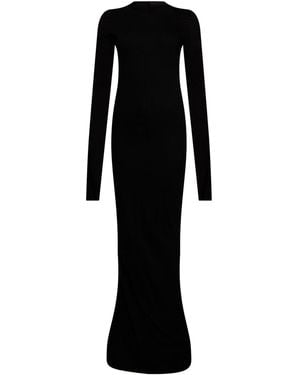 Rick Owens Maxi Dress Cotton - Black