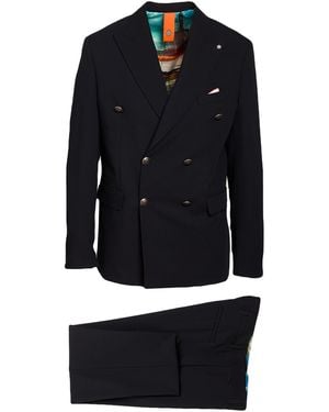 Bharnaba Suit Polyester, Viscose, Elastane - Blue