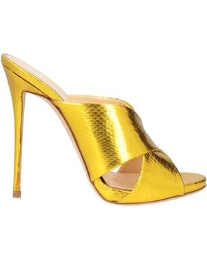 Giuseppe Zanotti Sandals Leather - Yellow