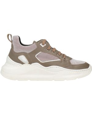 ANNA VIRGILI® Sneakers Leather, Textile Fibers - Brown