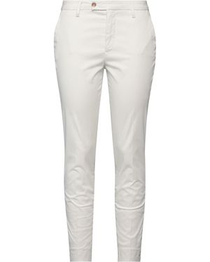 NINA BIANCHI Trousers Cotton, Elastane - White