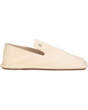 Jil Sander Ivory Loafers Leather - Natural