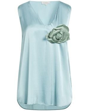 Antonelli Top Silk, Elastane - Blue
