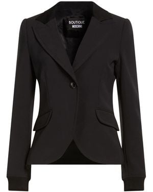 Moschino Blazer Polyester, Elastane - Black
