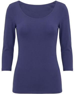La Petite Robe Di Chiara Boni T-Shirt Polyamide, Elastane - Blue