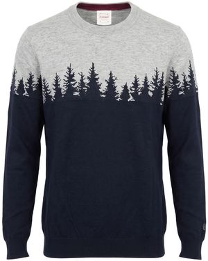 ALEX INGH Midnight Jumper Cotton, Wool - Blue