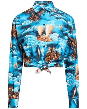 Dolce & Gabbana Azure Shirt Cotton - Blue