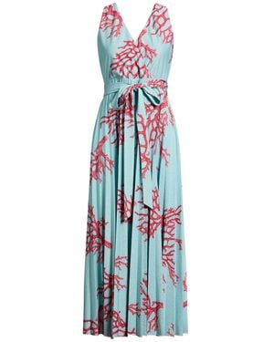 Gai Mattiolo Maxi Dress Polyester, Polyamide, Elastomultiester - Blue
