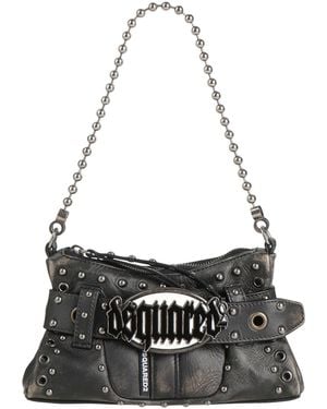 DSquared² Charcoal Handbag Leather - Black