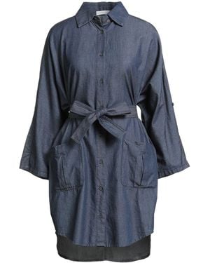 Fabiana Filippi Mini Dress Cotton, Ecobrass - Blue