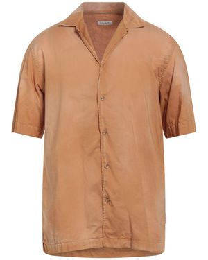 Paolo Pecora Camel Shirt Cotton - Brown