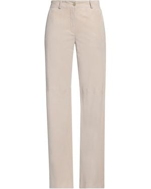 Barba Napoli Trousers Leather - White