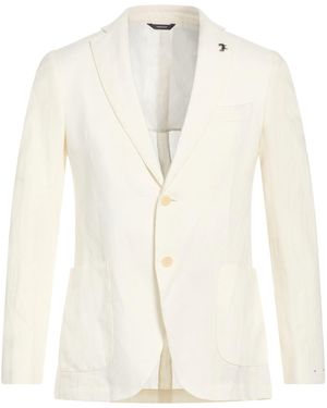 Tombolini Ivory Blazer Linen - White