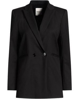 Sandro Blazer Polyester, Wool, Elastane - Black